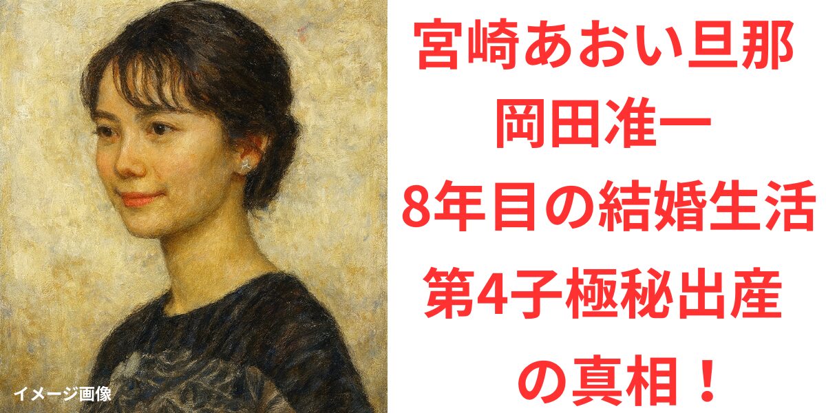 タイトル 宮崎あおい旦那との現在は？岡田准一と8年目の結婚生活、第4子極秘出産の真相！イメージアイキャッチ画像