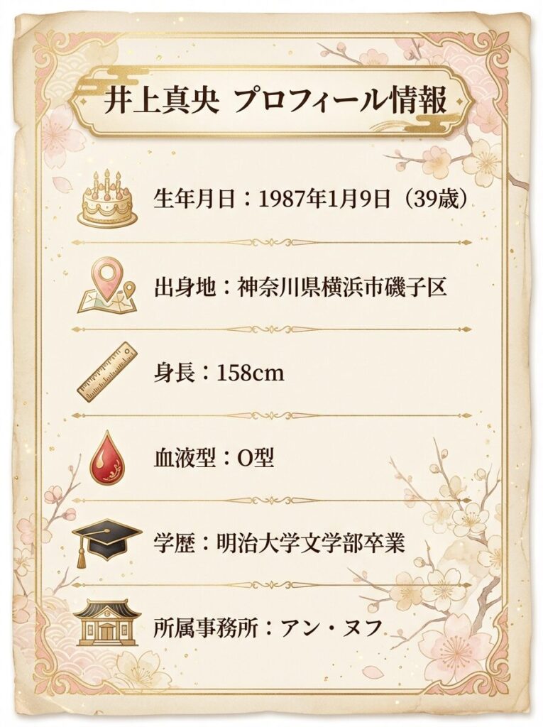 見出し
井上真央の年齢は39歳！プロフィールと生年月日
イメージ画像