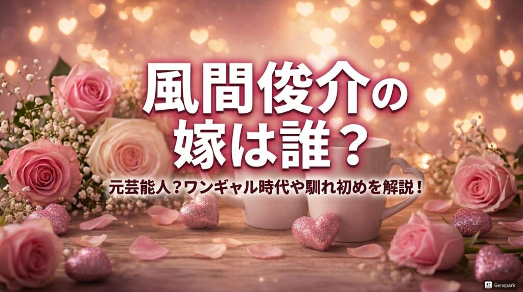 タイトル 風間俊介の嫁は誰？元芸能人？ワンギャル時代や馴れ初めを解説！イメージアイキャッチ画像