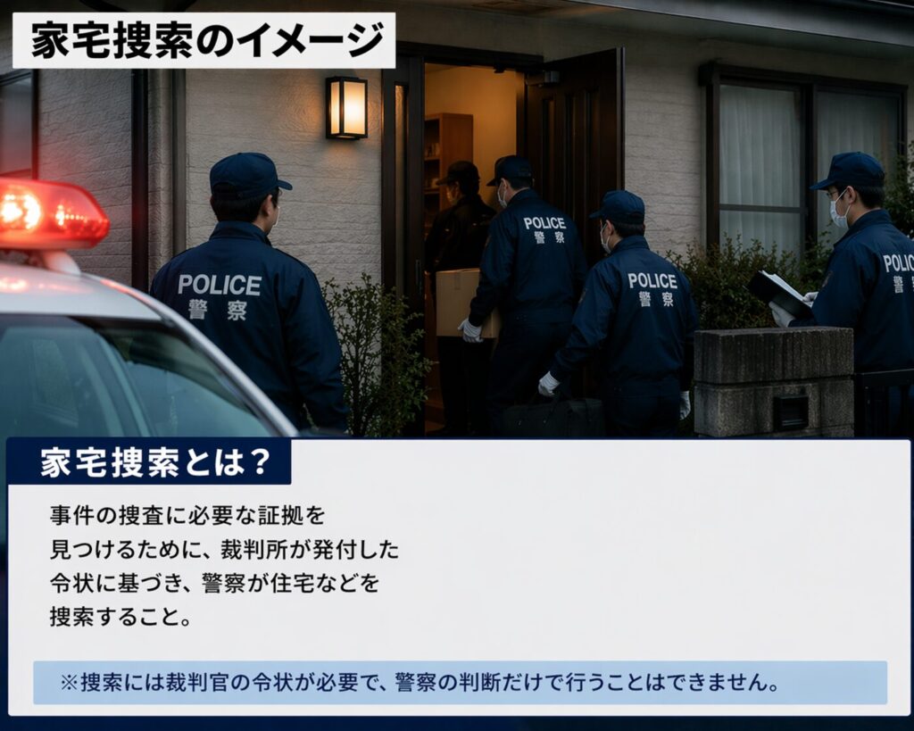 見出し
安達結希くんの自宅の家宅捜索の狙いは?
イメージ画像